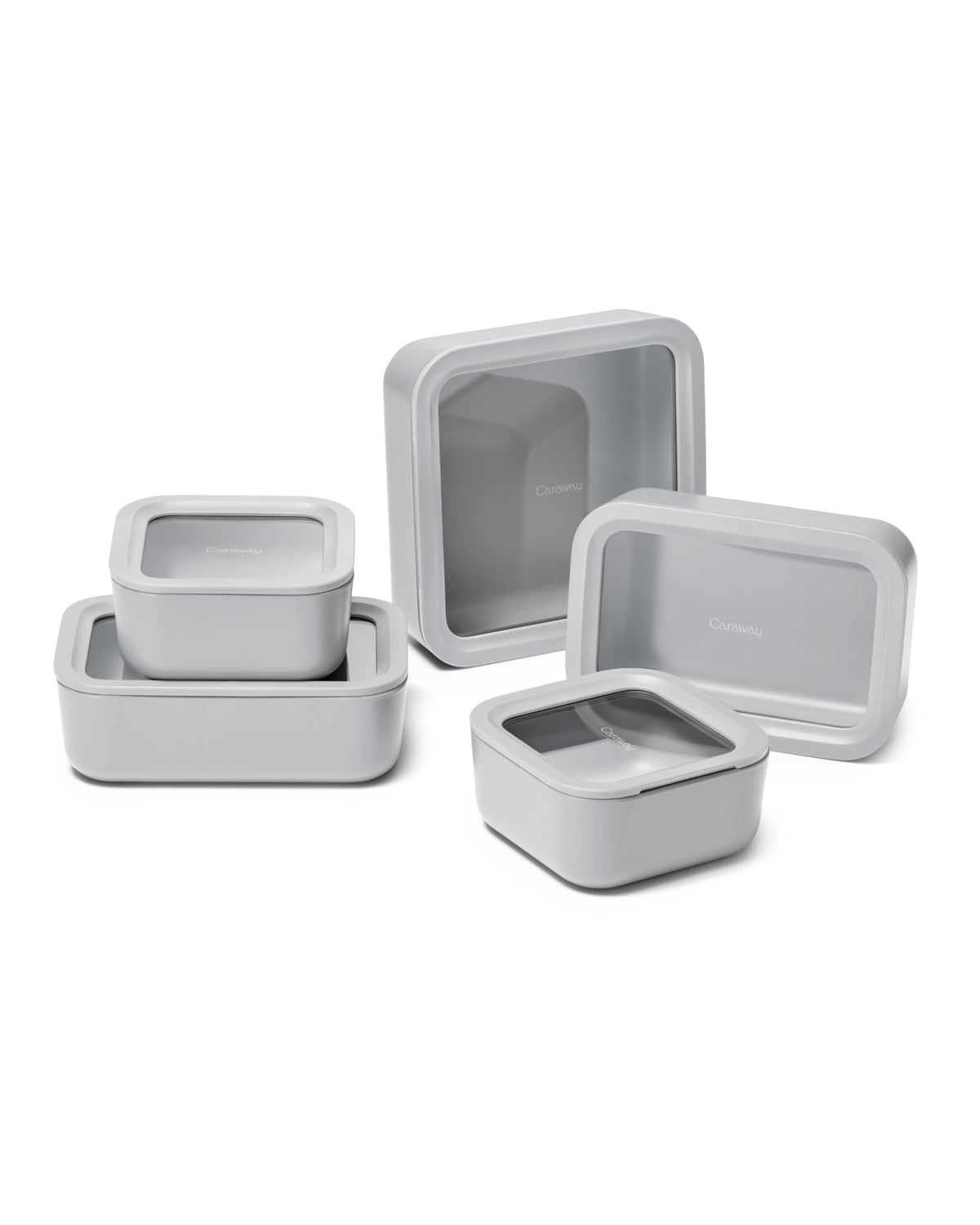 Caraway Glass Food Storage Container Sets with Lids