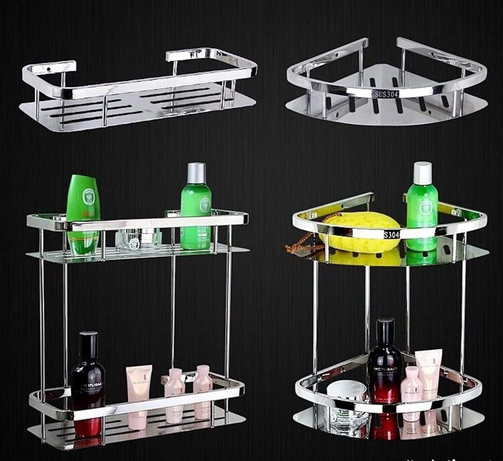 2-Tier Stainless Steel Corner Shower Caddy
