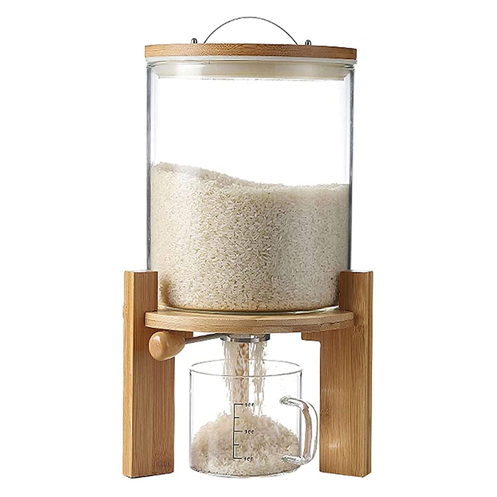 8L Glass Flour & Grain Storage Container