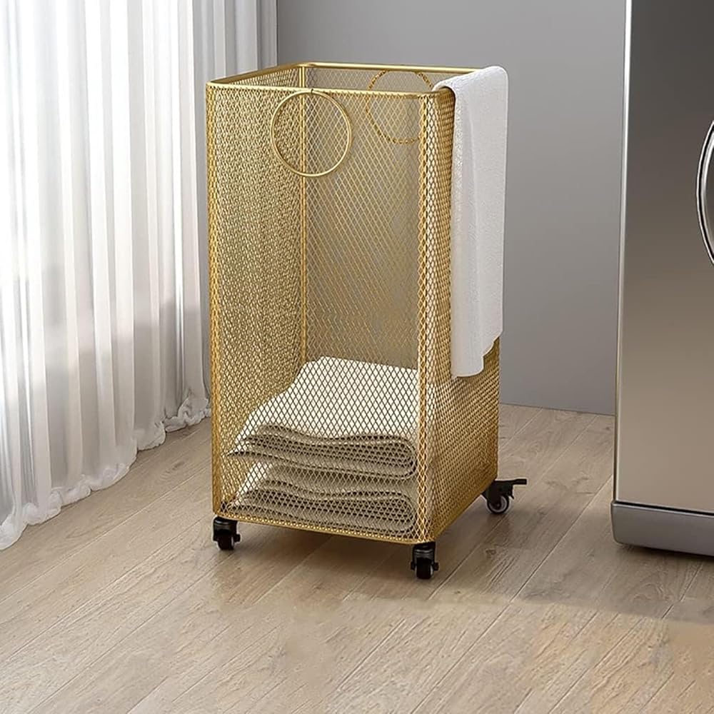Rolling Garment Rack with Laundry Hamper