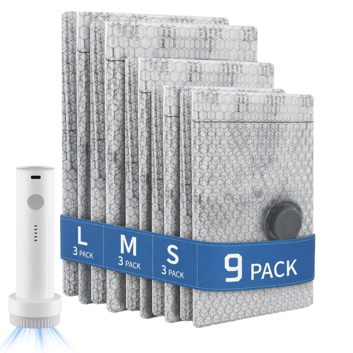 Travel Vacuum Storage Bags with Cordless Pump