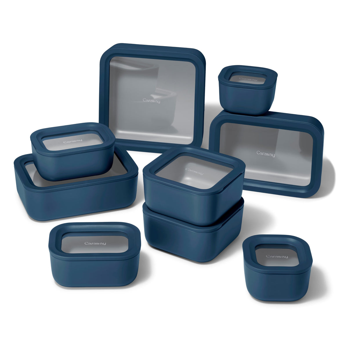 Caraway Glass Food Storage Container Sets with Lids