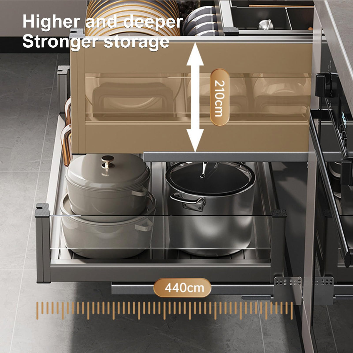 Blind Corner Pull-Out Cabinet Organizer