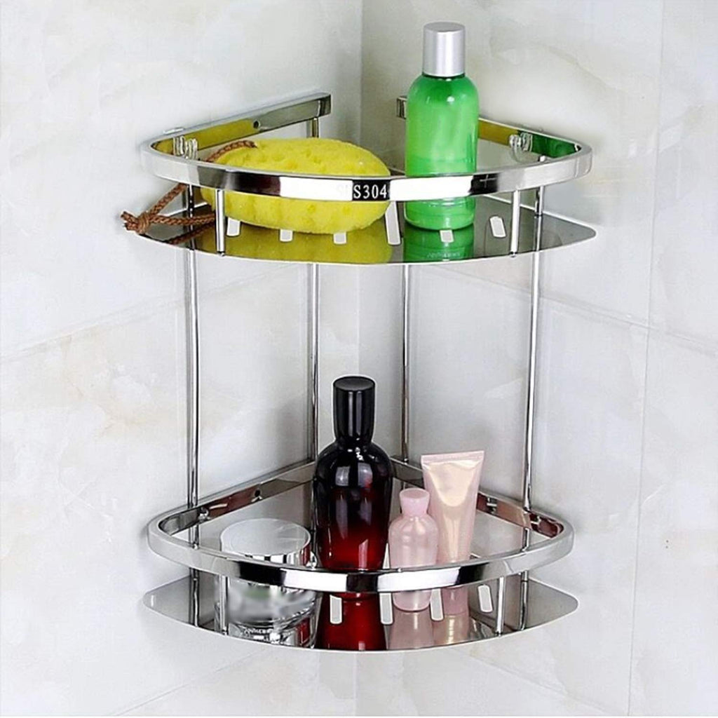 2-Tier Stainless Steel Corner Shower Caddy