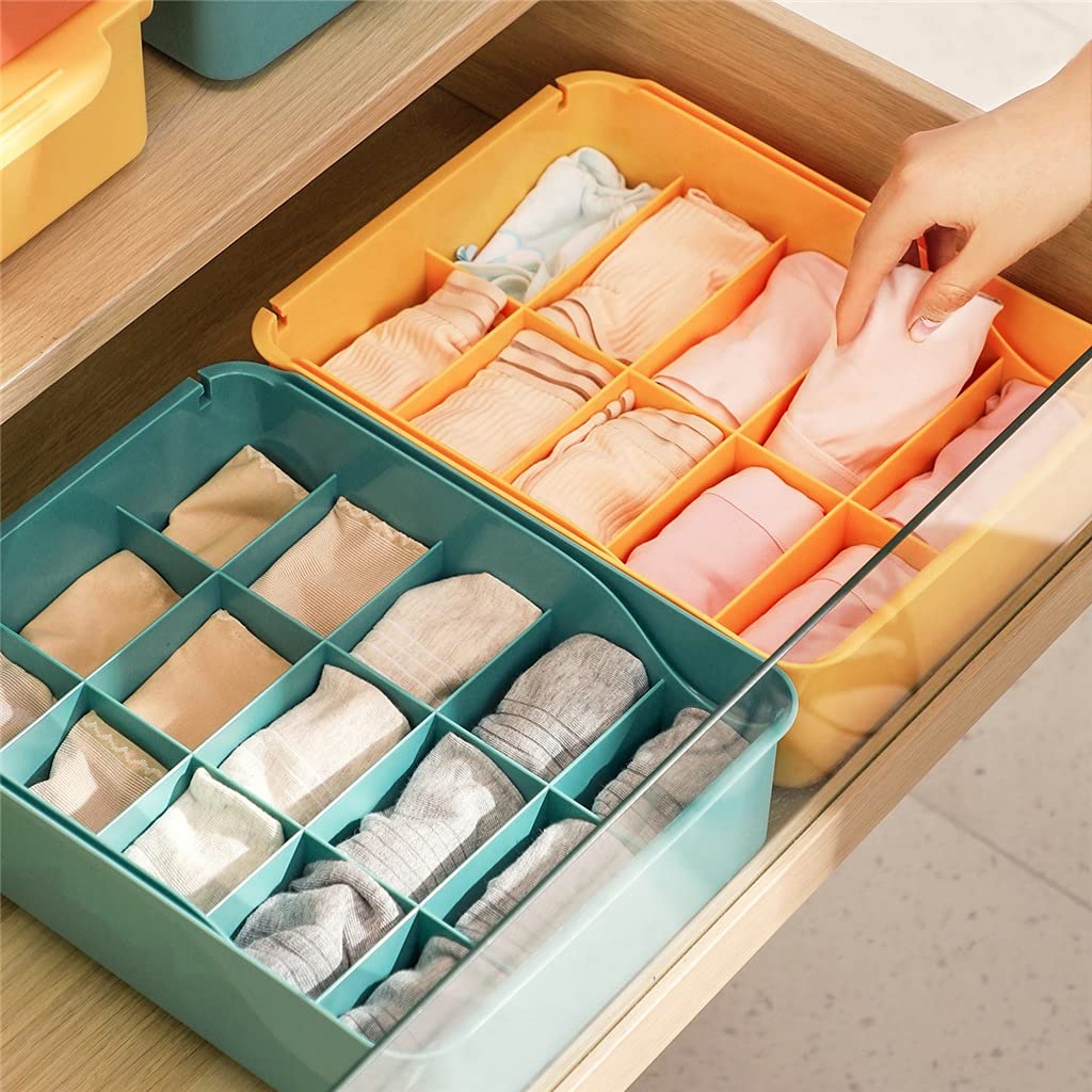 15-Compartment Sock & Underwear Drawer Organizer