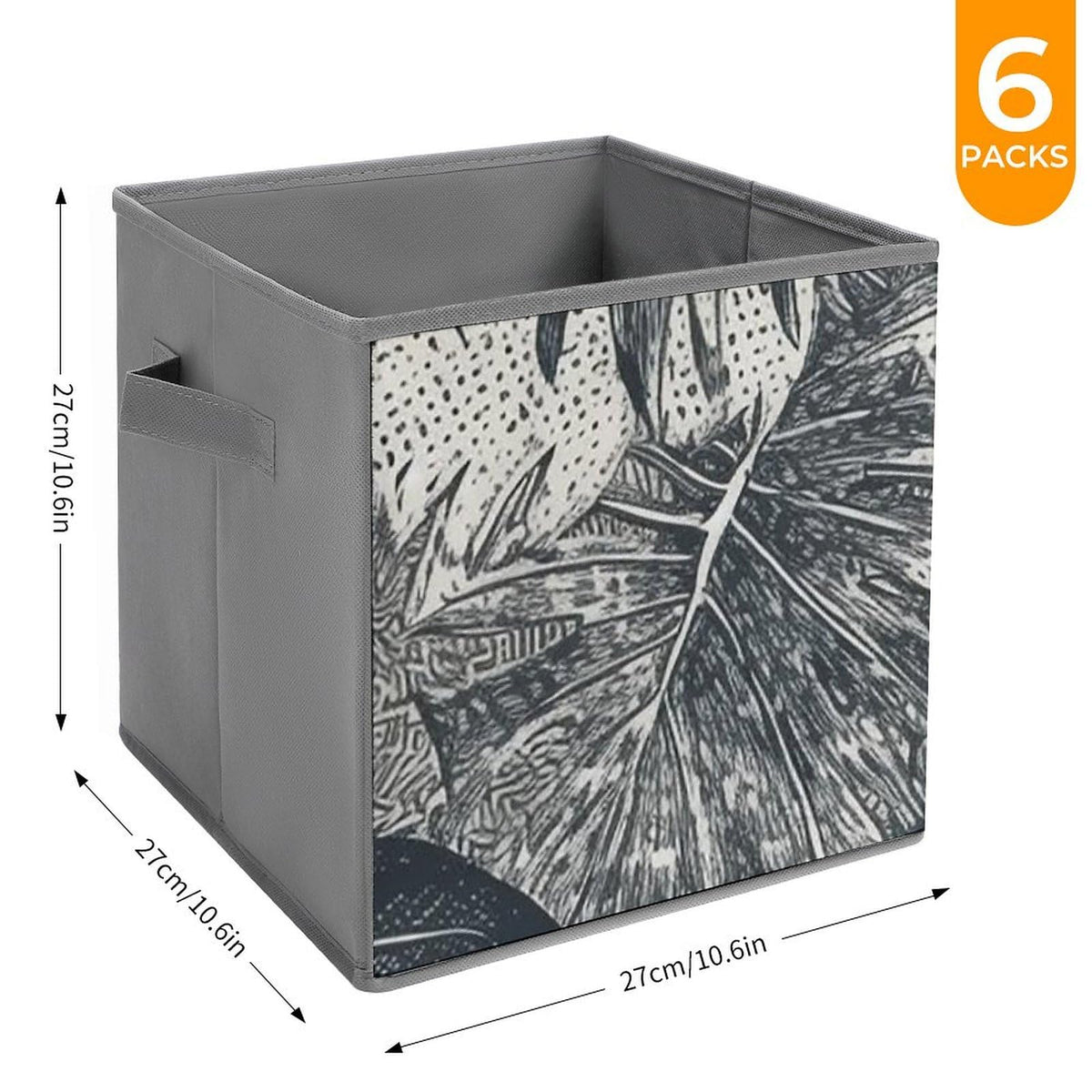6-Pack Storage Baskets with Handles