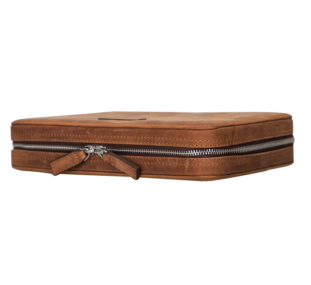 Genuine Leather Travel Cable Organizer Pouch