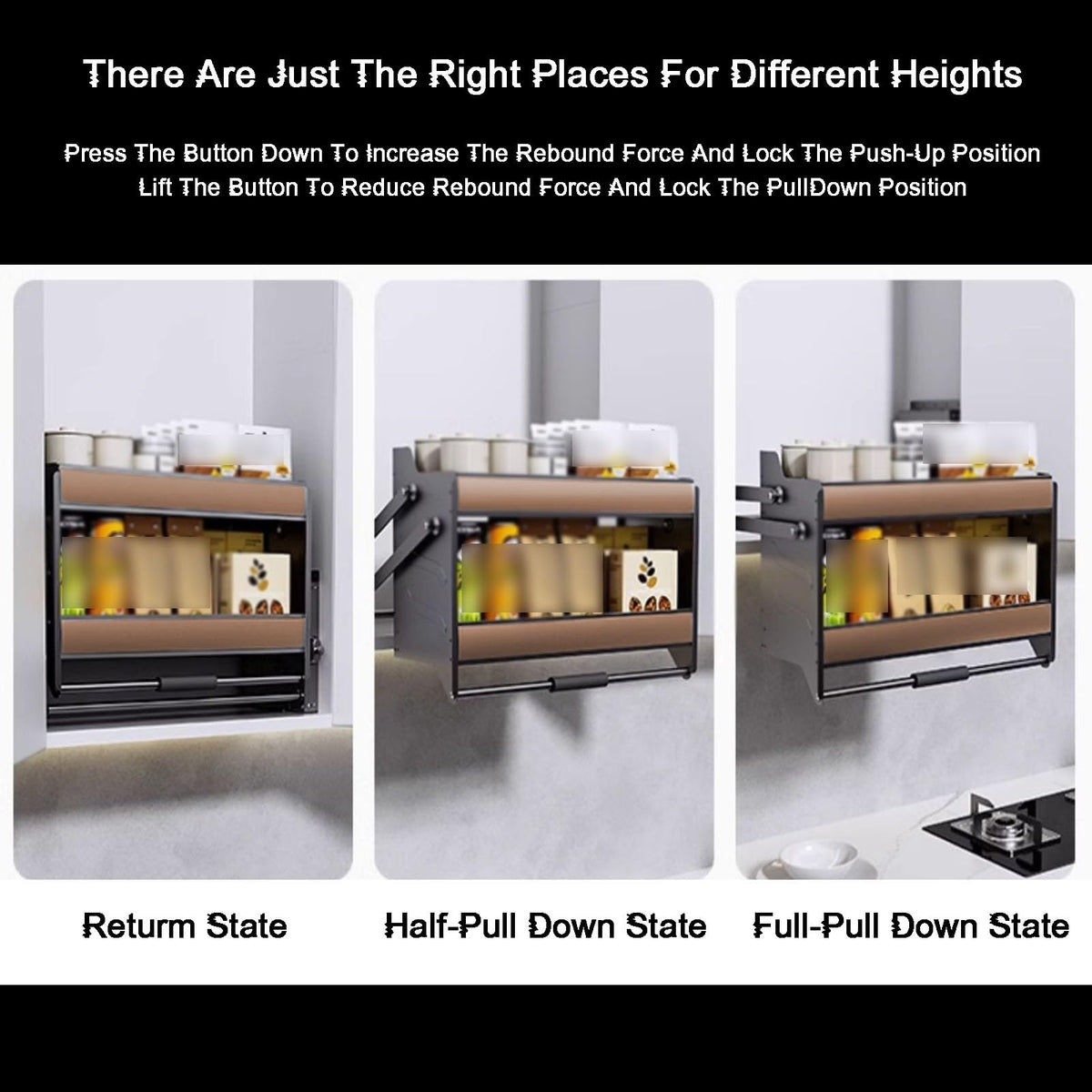 2-Tier Pull-Down Cabinet Organizer