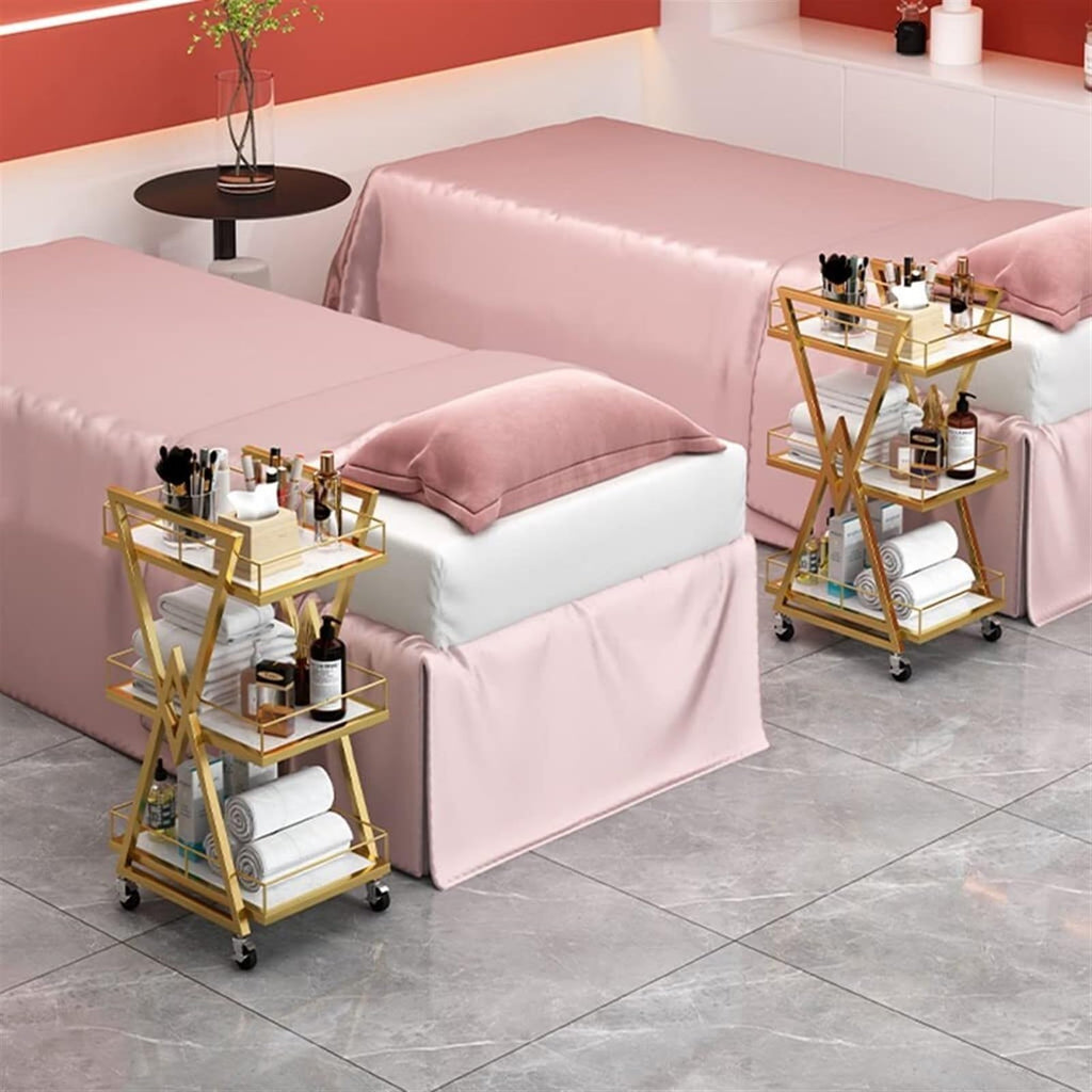 Heavy-Duty Metal Rolling Utility Cart
