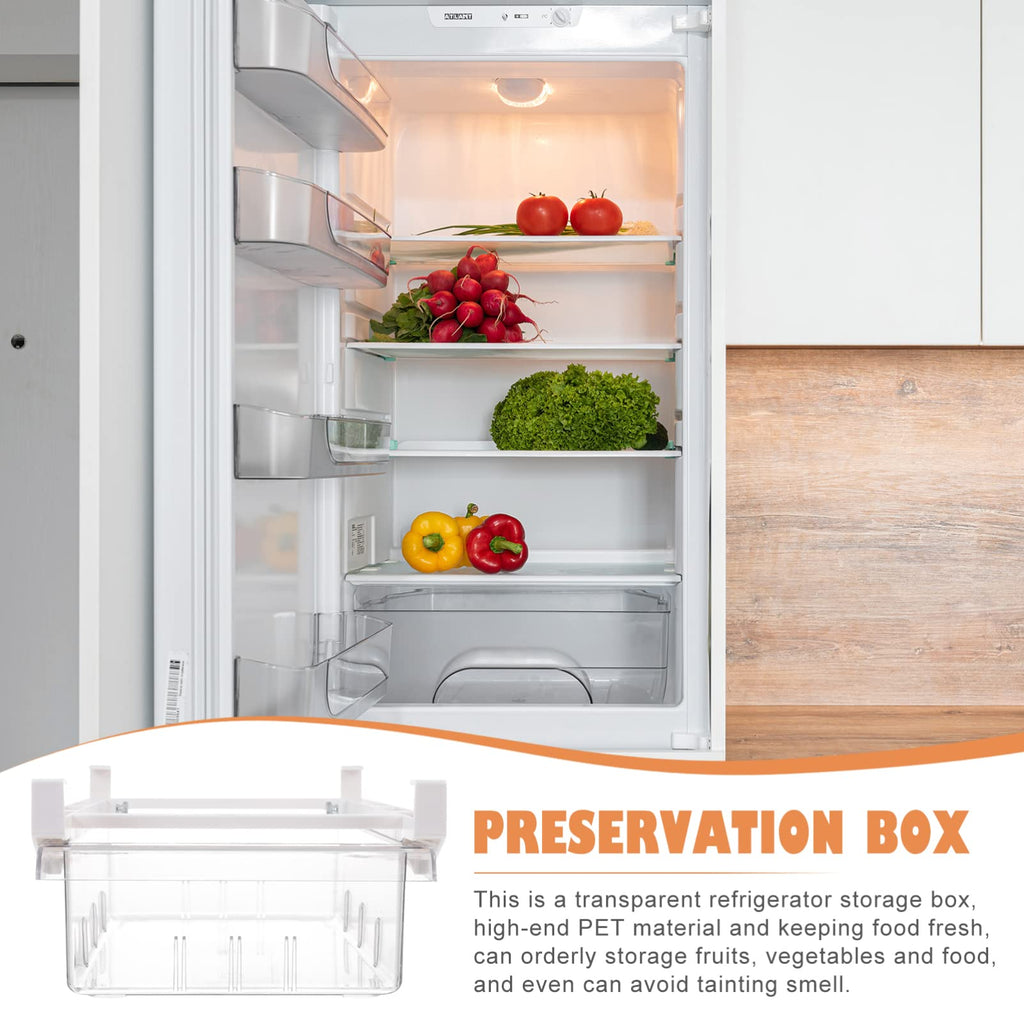Clear Stackable Refrigerator Storage Bin