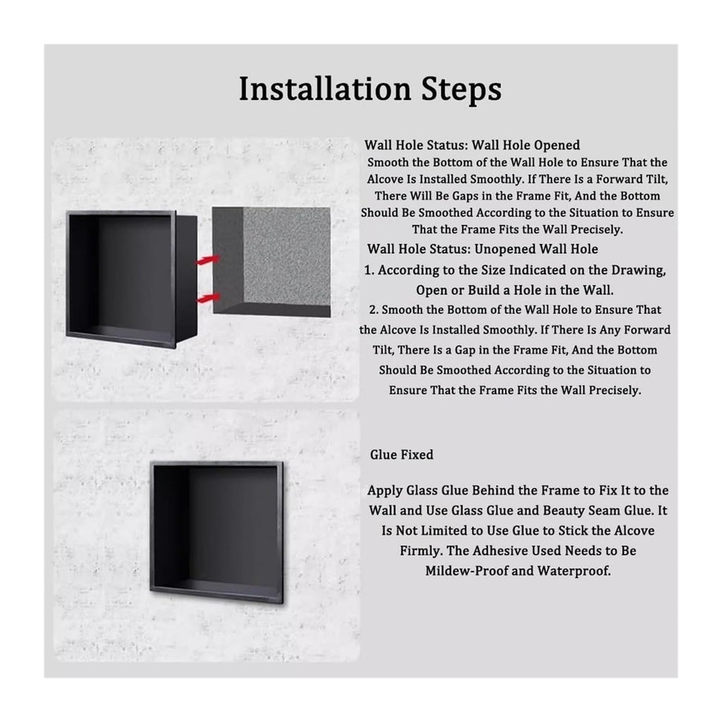 Stainless Steel Recessed Shower Niche