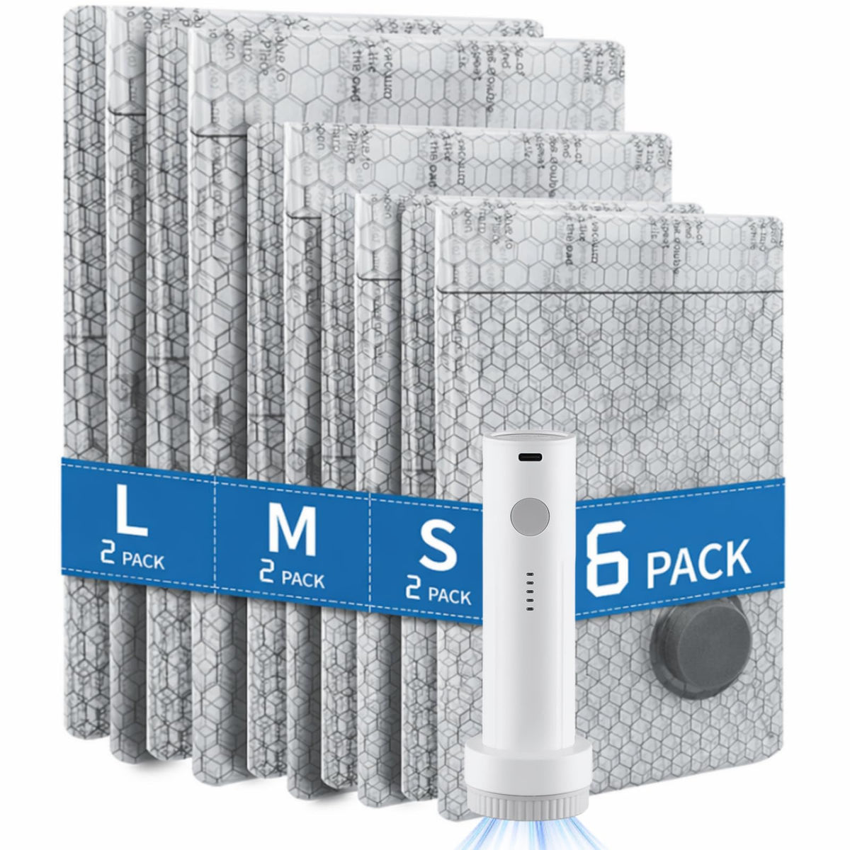 Travel Vacuum Storage Bags with Cordless Pump