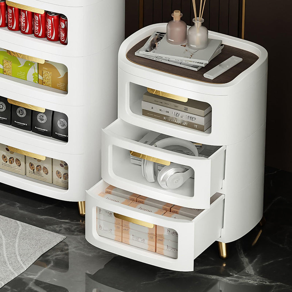 Stackable 2-Drawer Storage Cabinet