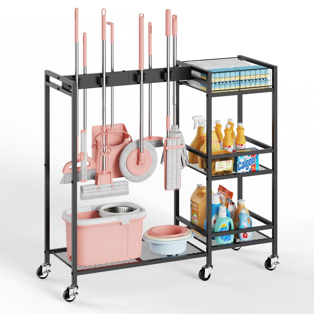 Broom & Mop Storage Cabinet