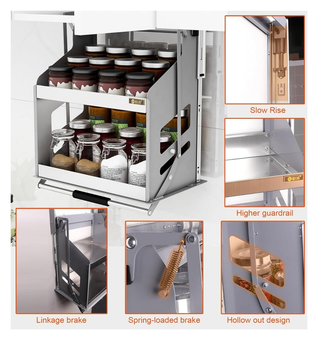 2-Tier Pull-Out Cabinet Organizer