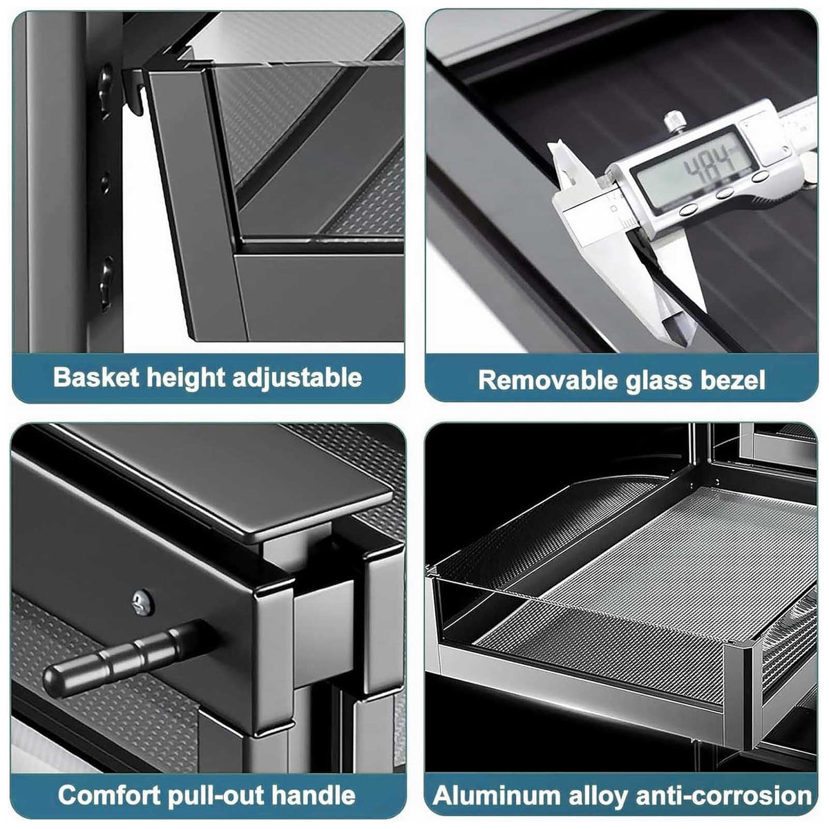 Adjustable Pull-Out Cabinet Organizer