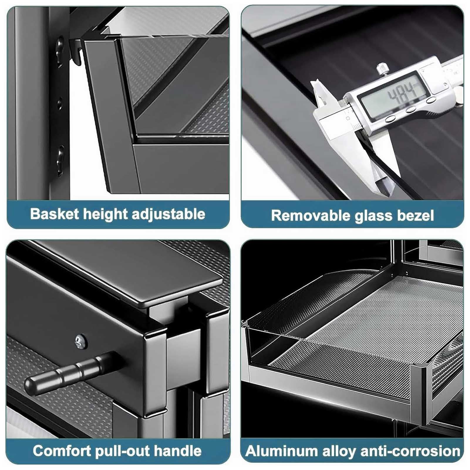 Blind Corner Pull-Out Cabinet Organizer