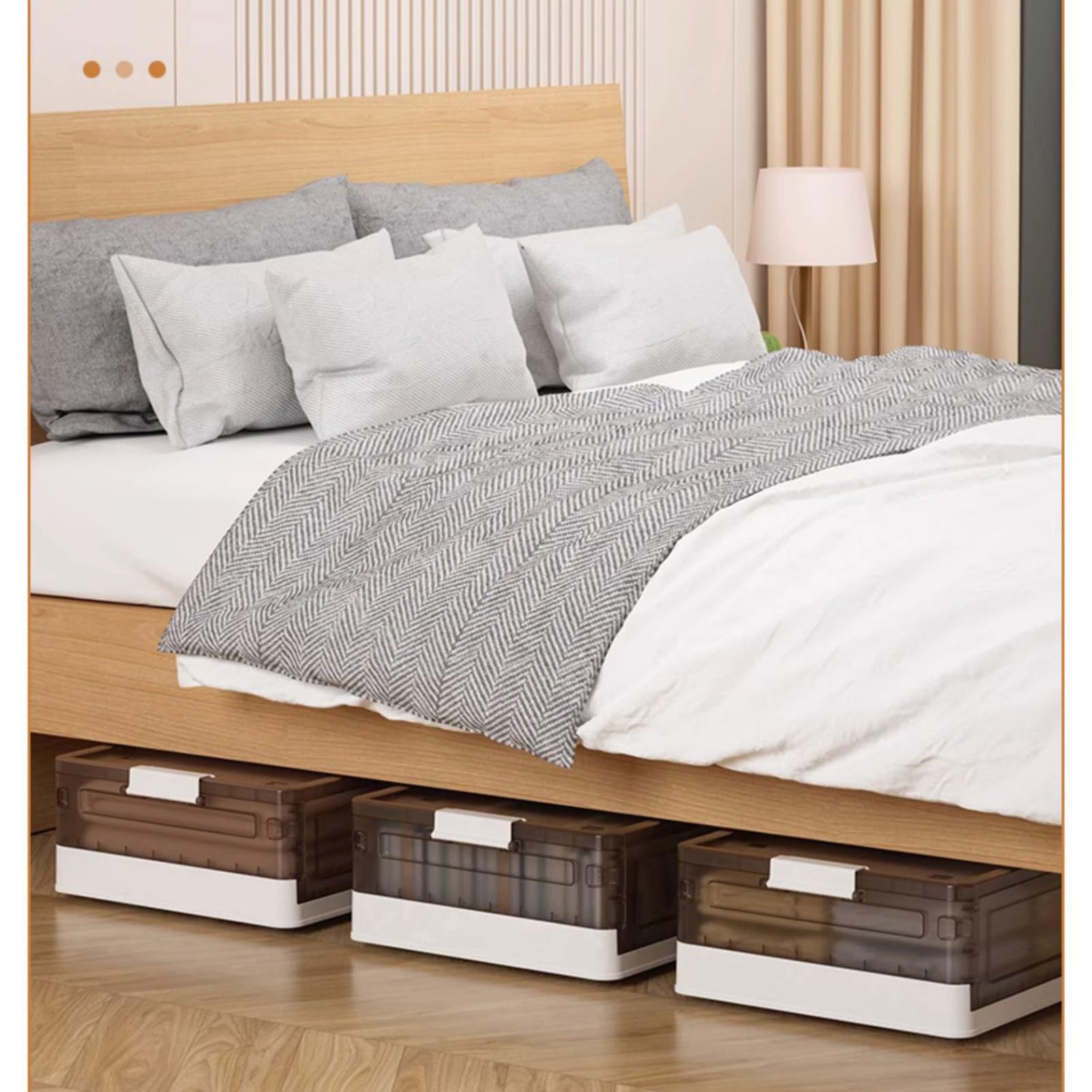 Flat Underbed Storage Box with Wheels