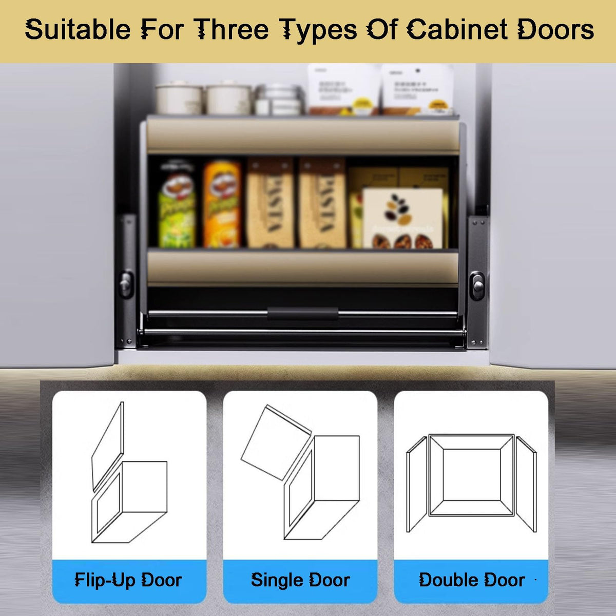 2-Tier Pull-Down Cabinet Organizer