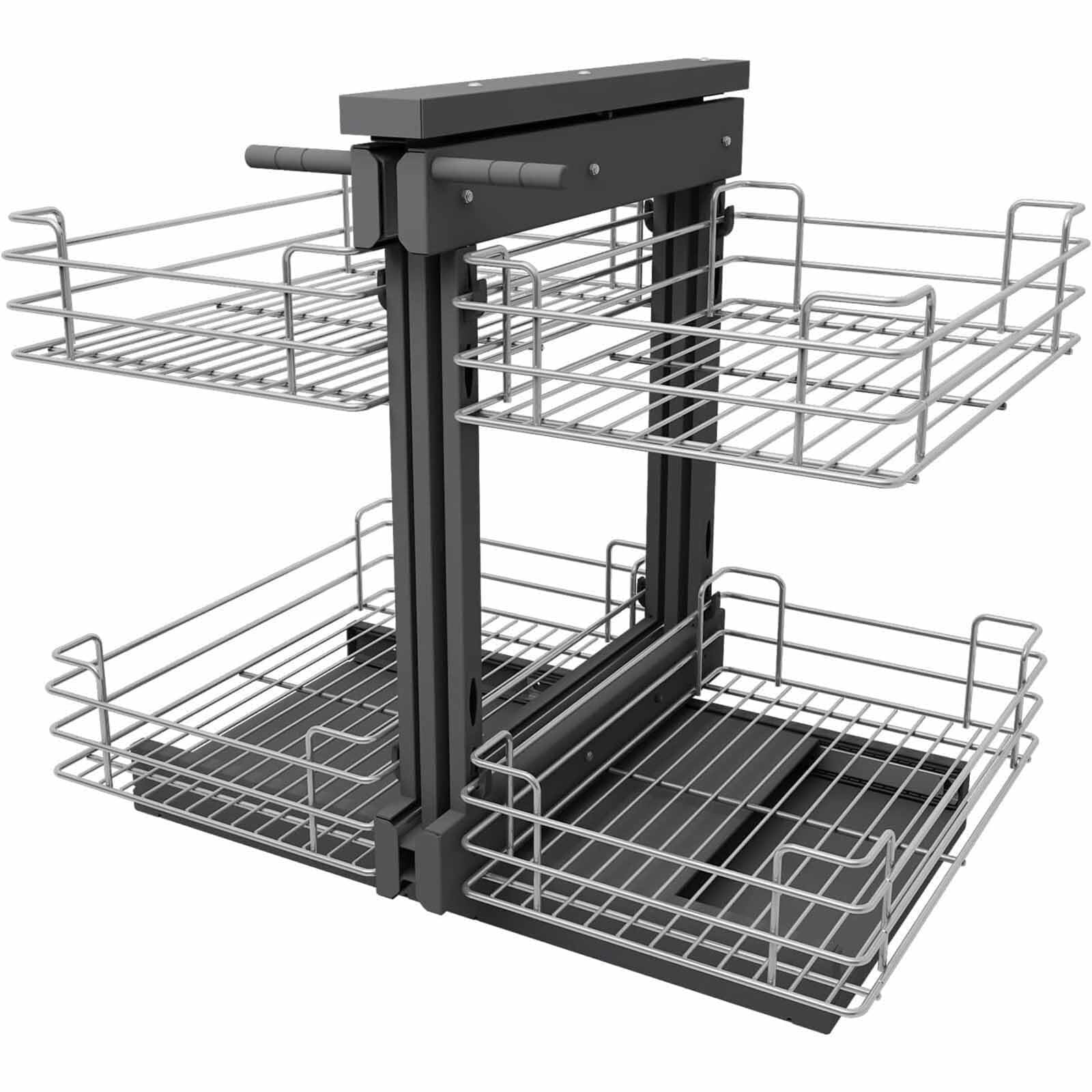 4-Tier Corner Pull-Out Cabinet Organizer