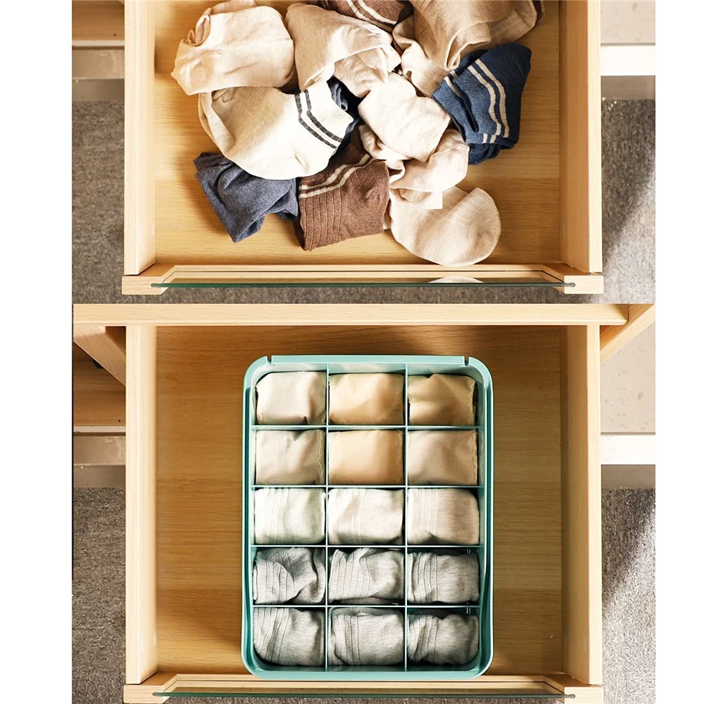 15-Compartment Sock & Underwear Drawer Organizer