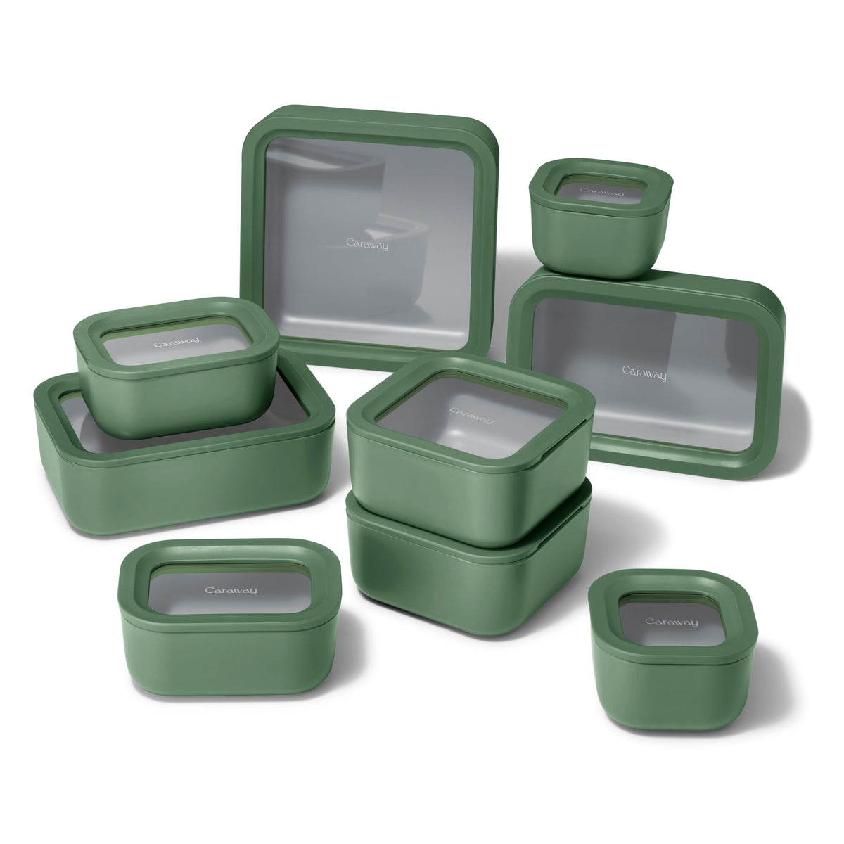 Caraway Glass Food Storage Container Sets with Lids