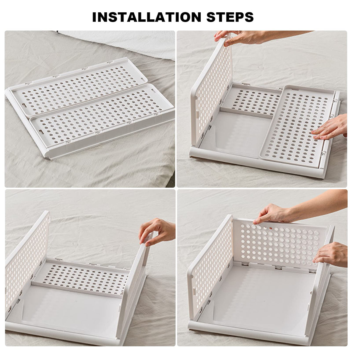 3-Piece Stackable Drawer Organizer Set