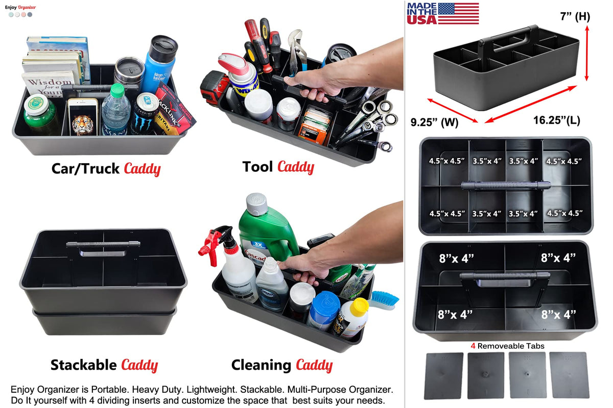 Large Portable Cleaning Supply Caddy