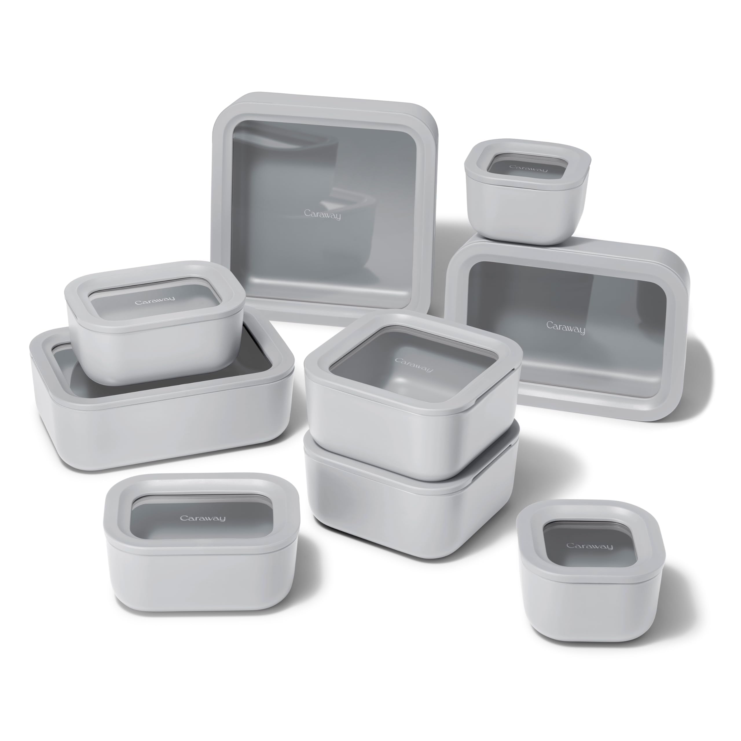 Caraway Glass Food Storage Container Sets with Lids