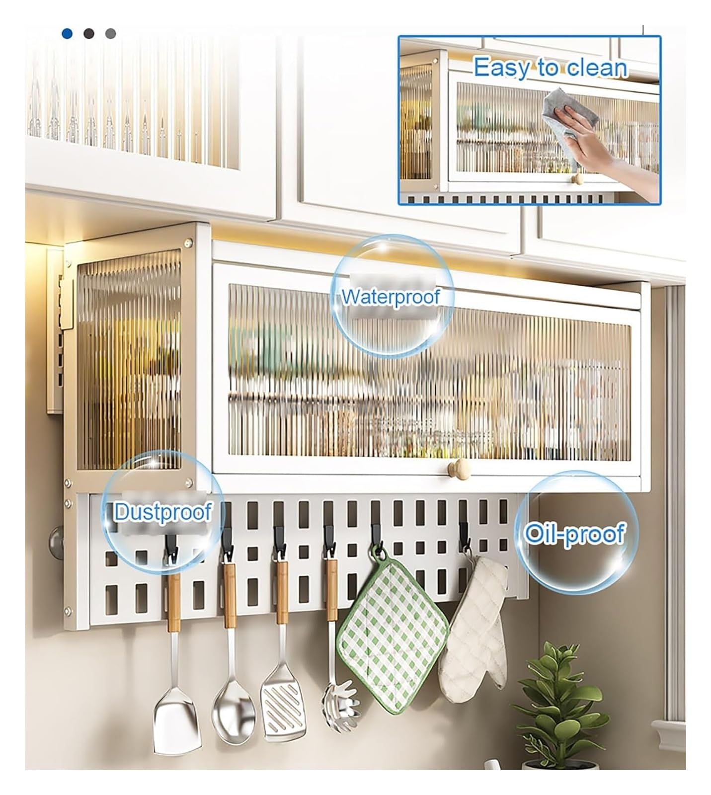 Adjustable Pull-Down Cabinet Spice Rack