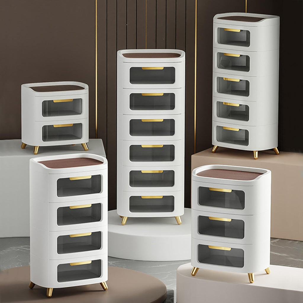 Stackable 2-Drawer Storage Cabinet