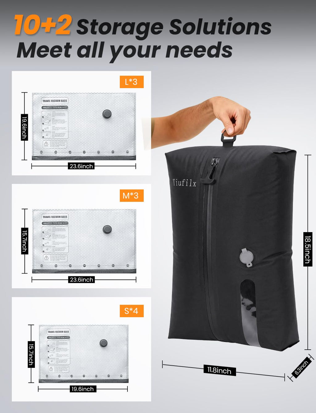 Space Saver Bags for Clothing and Closet Storage