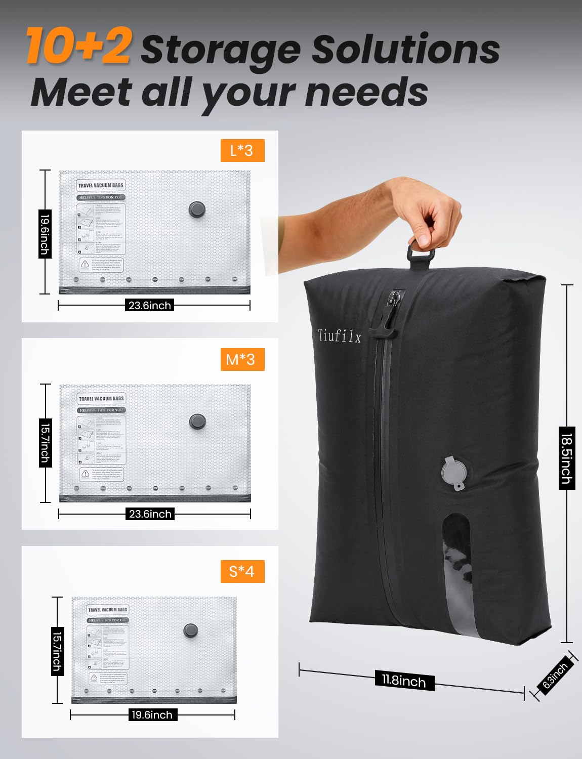 Space Saver Bags for Clothing and Closet Storage