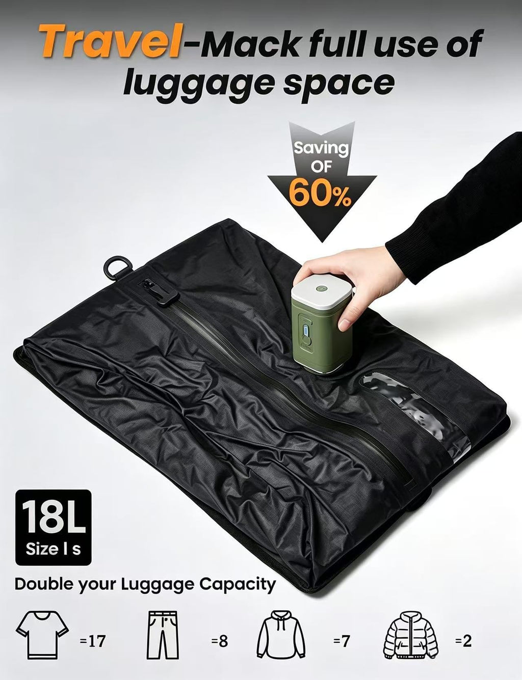 Space Saver Bags for Clothing and Closet Storage