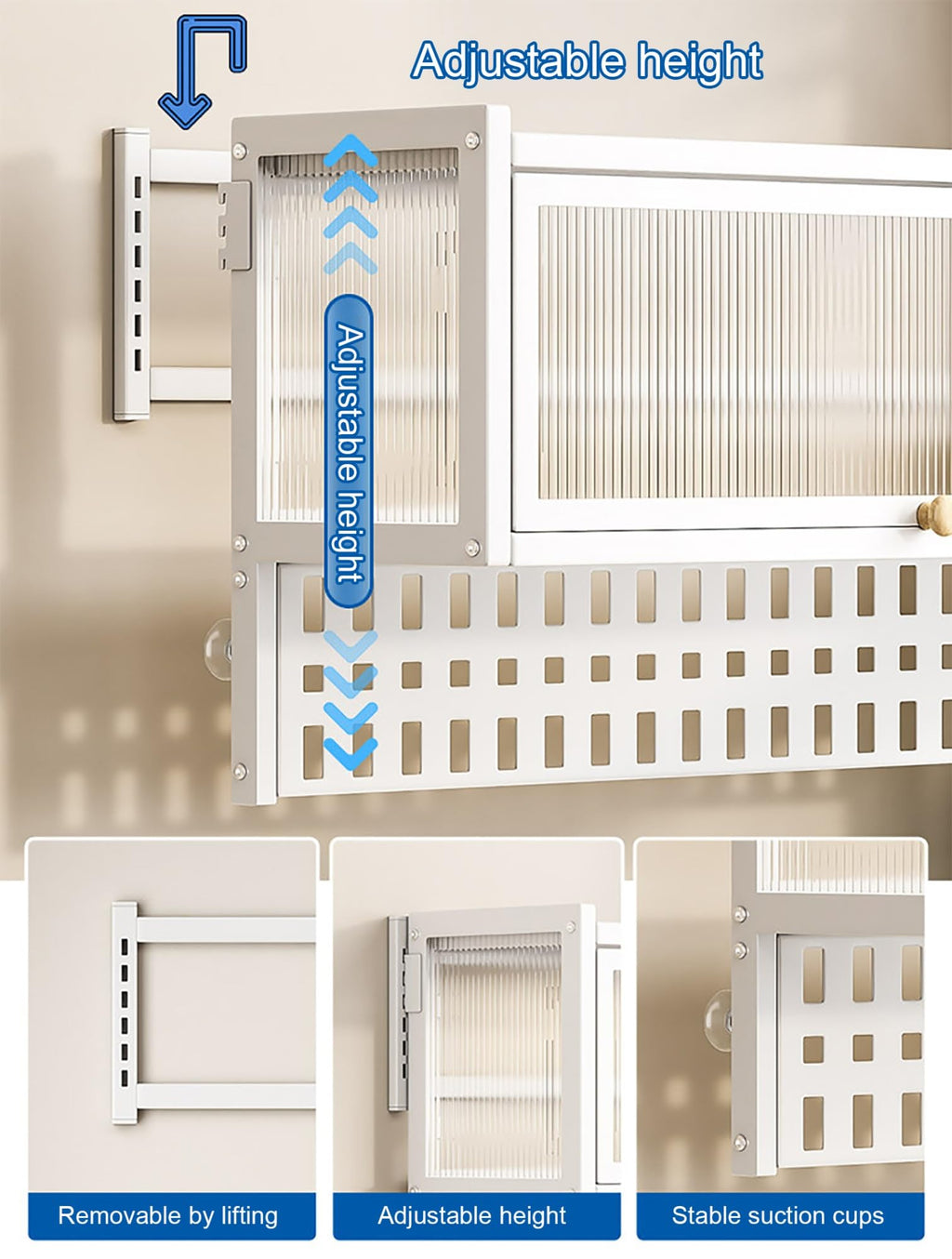 Adjustable Pull-Down Cabinet Spice Rack