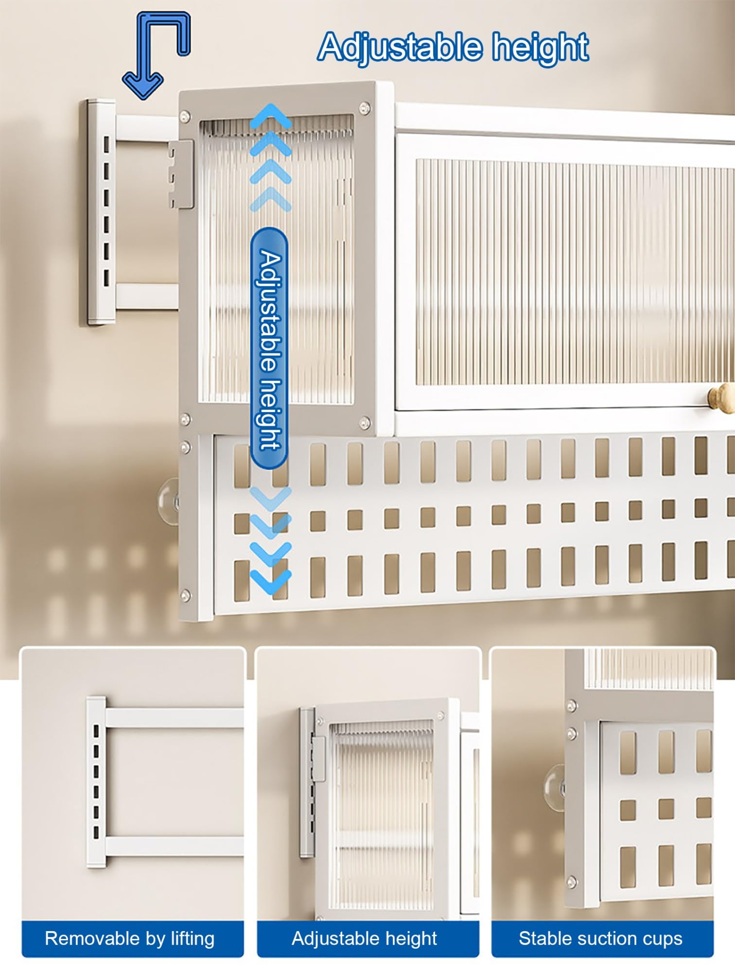 Adjustable Pull-Down Cabinet Spice Rack