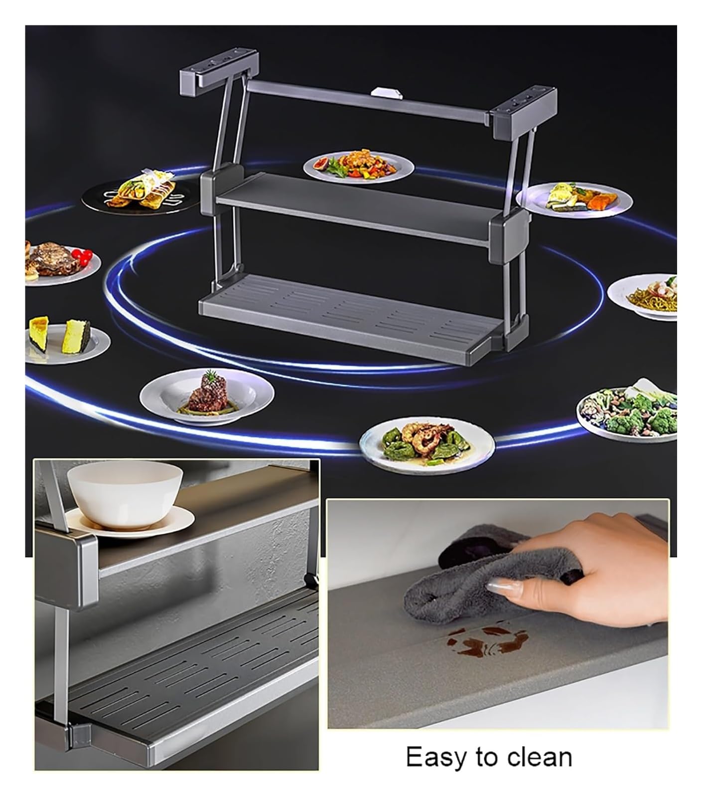 2-Tier Pull-Down Spice Rack