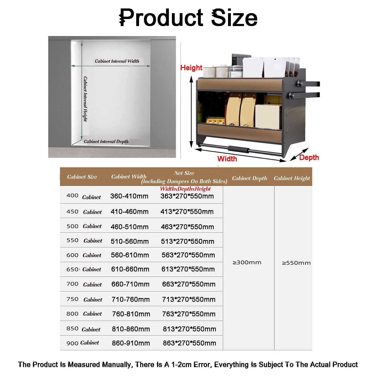 2-Tier Pull-Down Cabinet Organizer