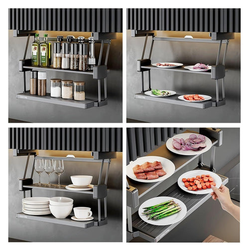 2-Tier Pull-Down Spice Rack