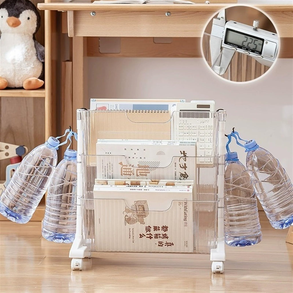 UYCVT Filing Cabinet for Home Office Removable Bookshelf, Transparent Document Storage Box, Data Storage Box File Cabinet