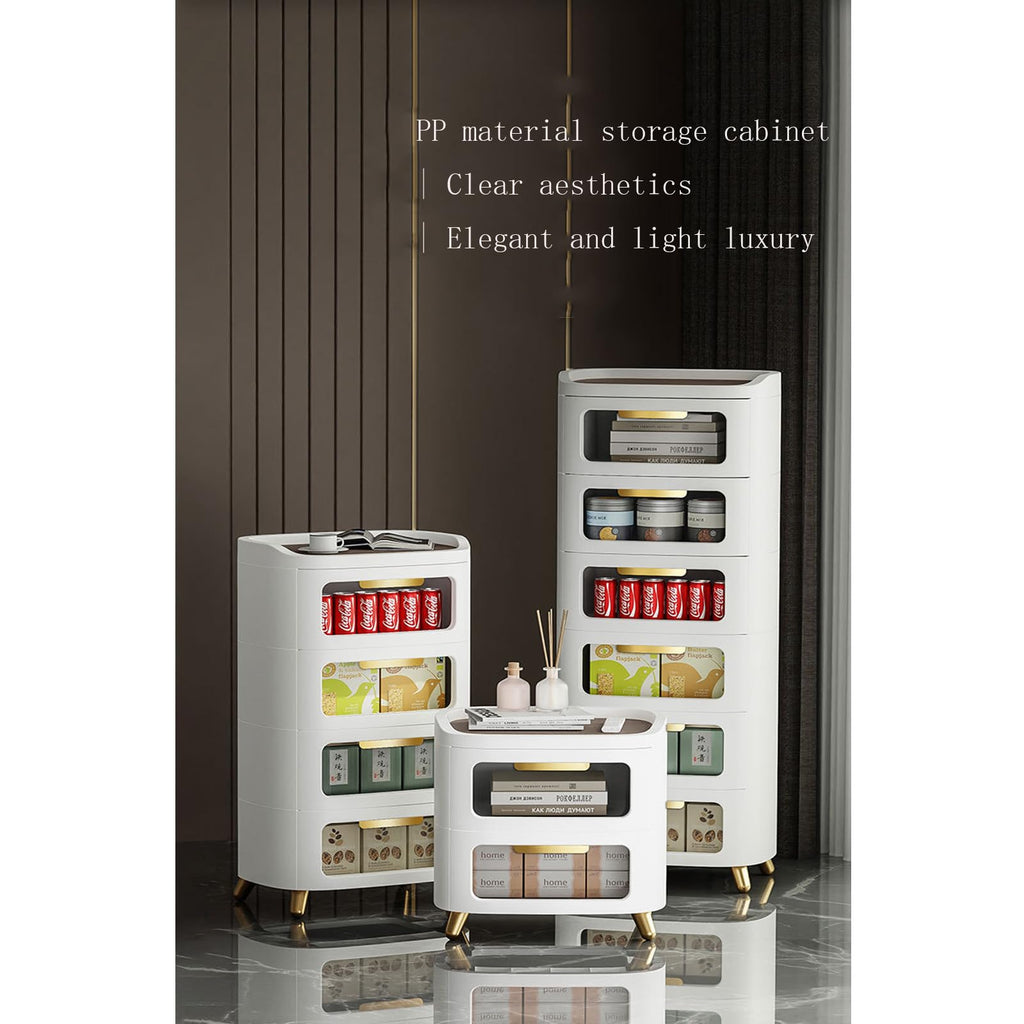Stackable 2-Drawer Storage Cabinet