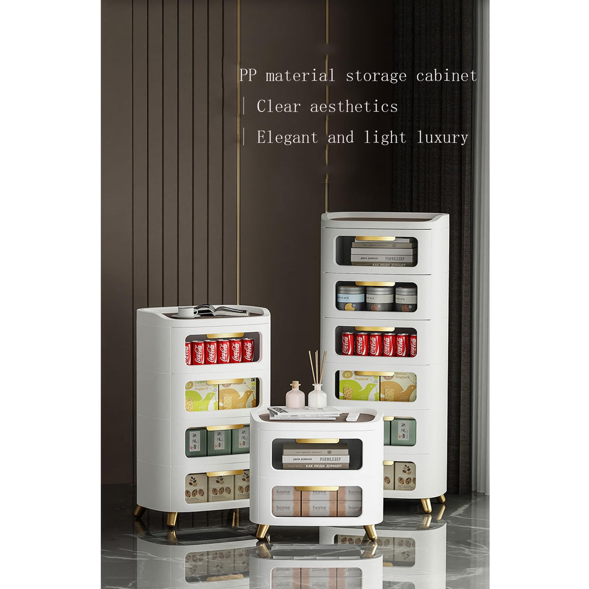 Stackable 2-Drawer Storage Cabinet