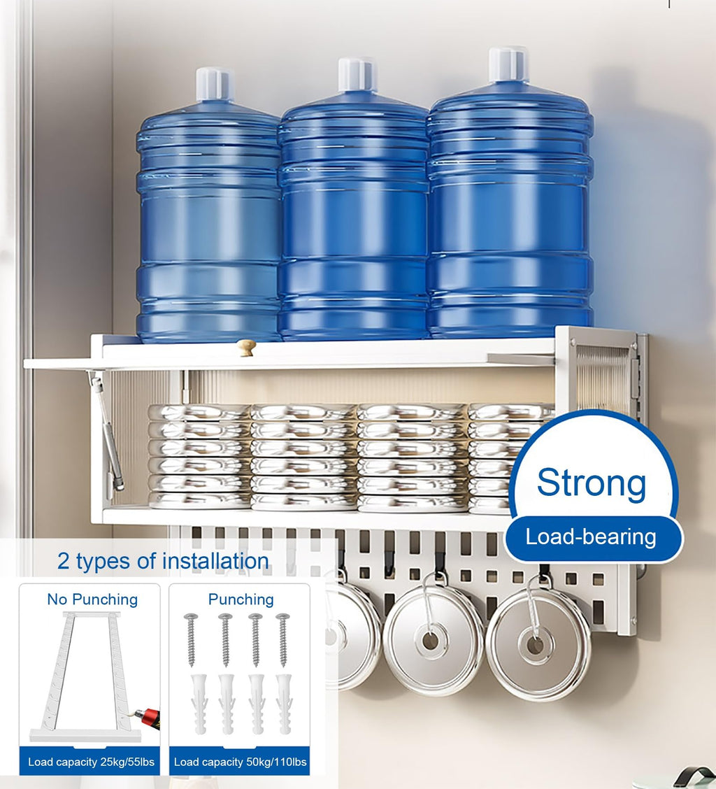 Adjustable Pull-Down Cabinet Spice Rack