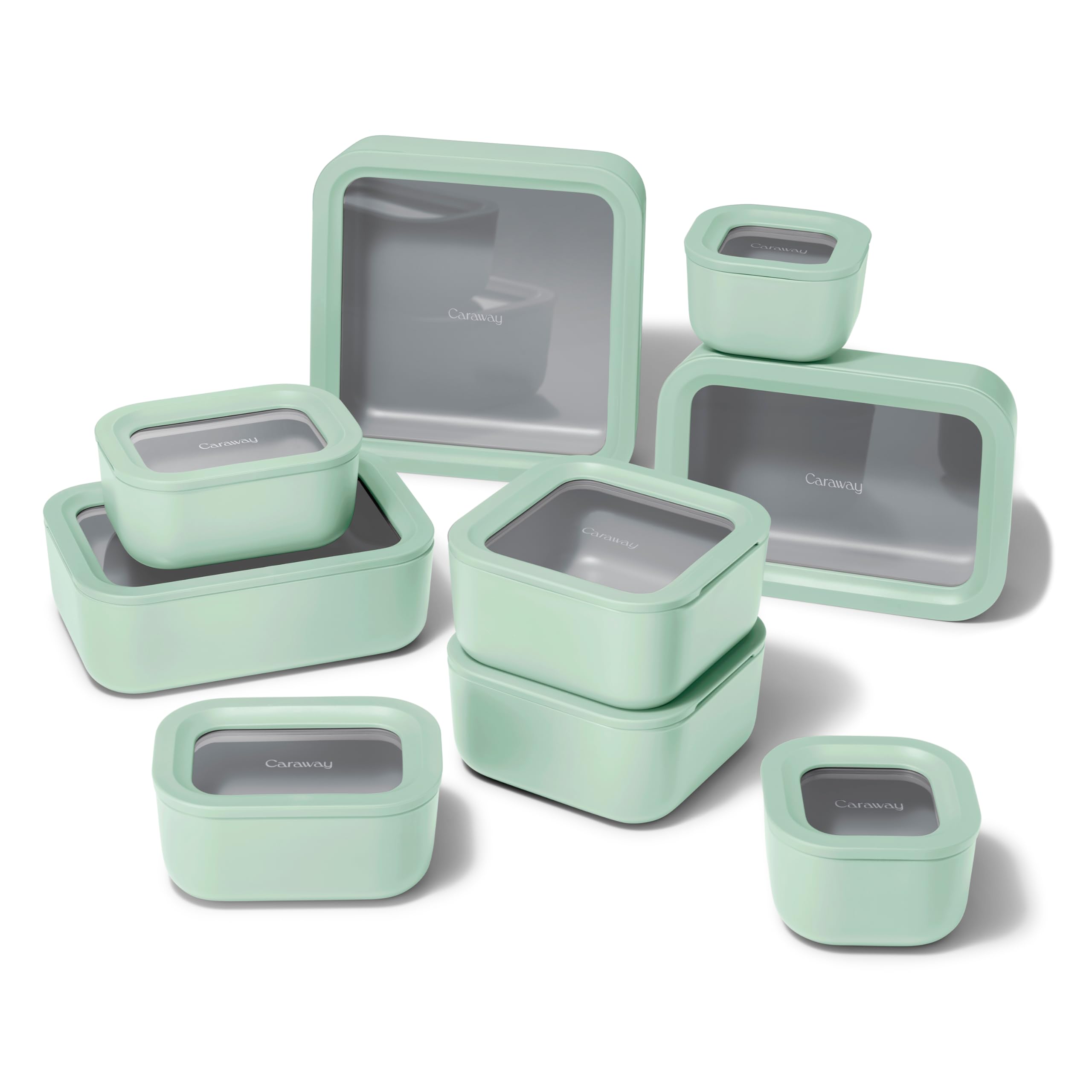 Caraway Glass Food Storage Container Sets with Lids