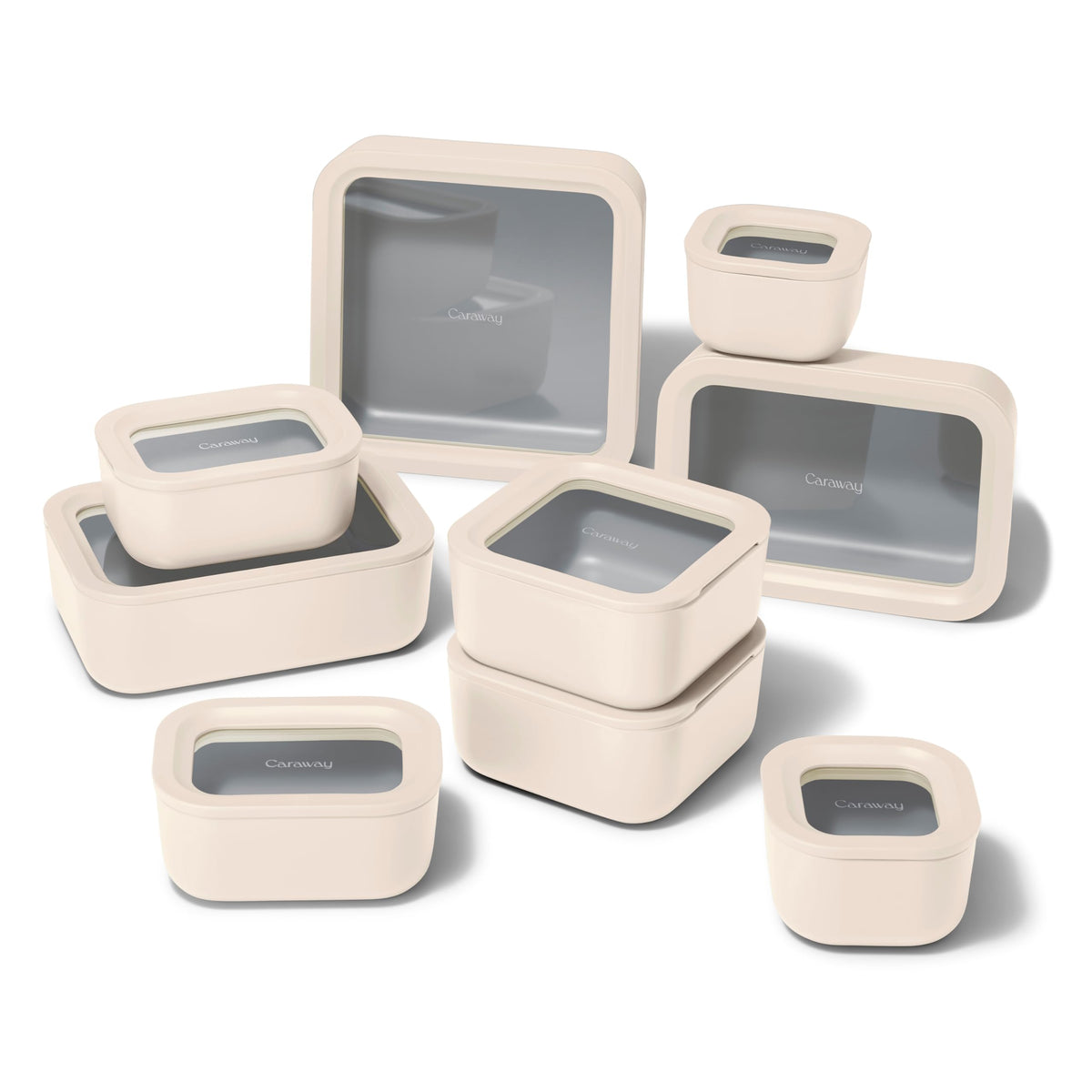 Caraway Glass Food Storage Container Sets with Lids