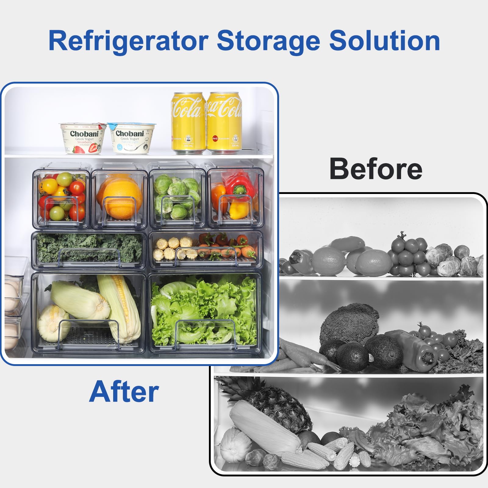 Bronkeeper Refrigerator Organizers and Storage Drawers