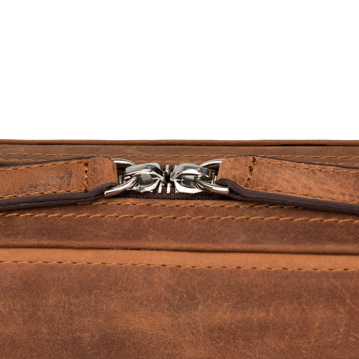 Genuine Leather Travel Cable Organizer Pouch