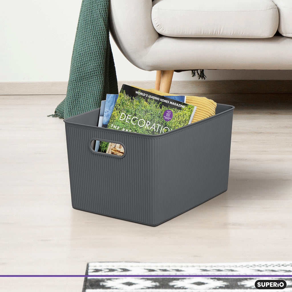 2-Pack 22L Stackable Storage Bins with Lids