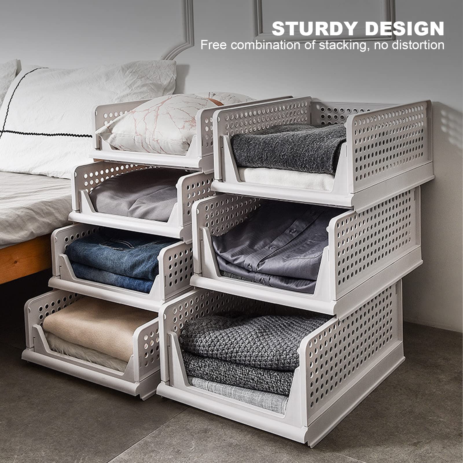 3-Piece Stackable Drawer Organizer Set