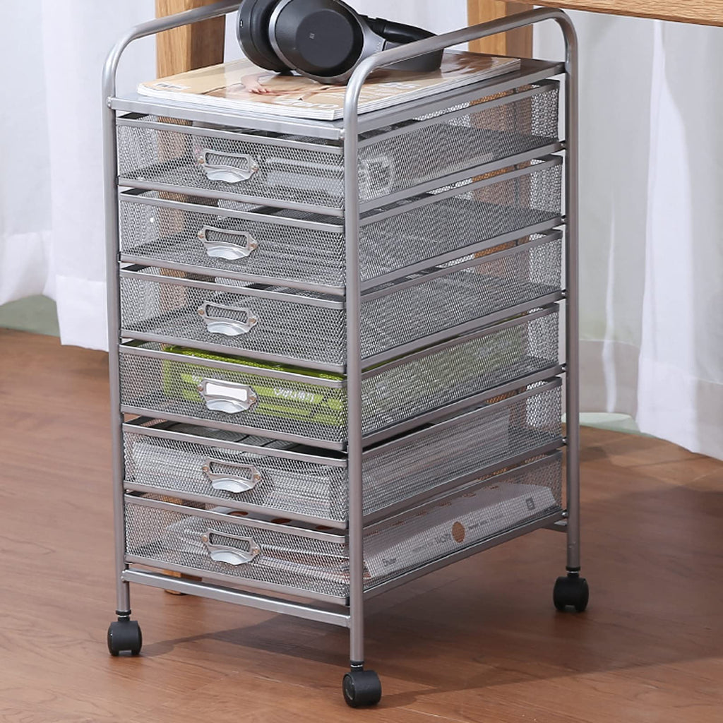 10-Tier Rolling File Organizer Rack